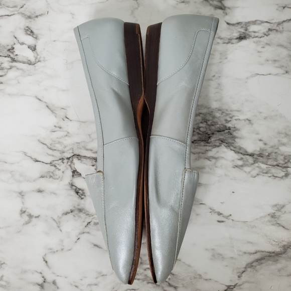 VTG Enzo Angiolini Ice Blue Slip-on Loafers, Size 9M - Picture 7 of 9